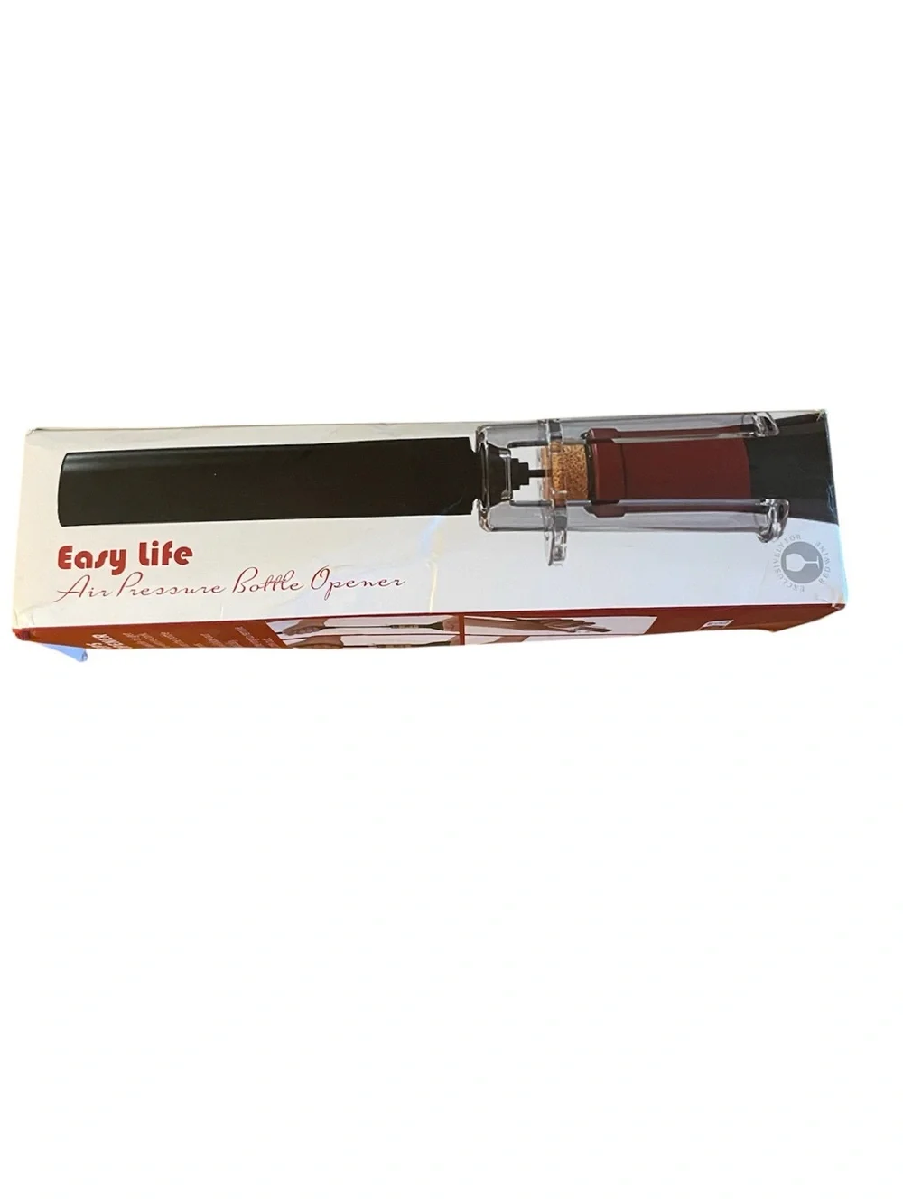 Easy Life Air Pressure Bottle Opener - Black and Red